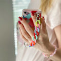 Miniatyrbillede 2 af 9: COLOR CHAIN CASE GEL FLEKSIBEL CASE MED CHAIN CHARM TIL SAMSUNG GALAXY A42 5G MULTICOLOR (4)
