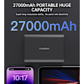 Miniatyrbillede 4 af 9: CHOETECH B635BK POWERBANK 2XUSB-A / 2XUSB-C 27000MAH - SORT