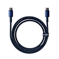 Miniatyrbild 5 av 11: Baseus Tungsten Gold USB-C / USB-C kabel 100W 1m - mørkeblå