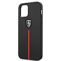 Miniatyrbillede 6 af 8: FERRARI OFF TRACK LÆDER NYLON STRIPE COVER TIL IPHONE 12 PRO MAX - SORT