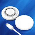 Miniatyrbillede 10 af 11: CHOETECH MAGSAFE INDUKTIONSLADER MED HVIDT HÅNDTAG