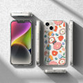 Miniatyrbild 10 av 11: Ringke Fusion Design Armored Protective Case med gelramme iPhone 14 Plus Transparent (blomst) (FD637E31)