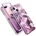 Miniatyrbillede 1 af 7: SUPCASE COSMO ETUI TIL IPHONE 14 PLUS - PINK MARMOR