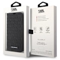 Miniatyrbillede 7 af 7: KARL LAGERFELD SAFFIANO MONOGRAM ETUI TIL IPHONE 14 PRO MAX - SORT