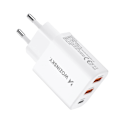 Miniatyrbild 4 av 11: Wozinsky CWCUCW 30W USB-C / 2 x USB-A vegglader - hvit