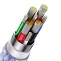 Miniatyrbild 8 av 11: Baseus Flash-seriekabel USB Type C / USB Type A - USB Type C / Lightning / micro USB 100 W 1,5 m lilla (CASS030205)