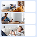Miniatyrbild 9 av 11: Joyroom JR-TCF09 hurtiglader 2x USB-C 40W - svart