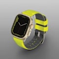 Miniatyrbild 4 av 5: Uniq Strap Linus-deksel for Apple Watch 1/2/3/4/5/6/7/8/SE/SE2/Ultra 42/44/45/49 mm Airosoft Silikon Lime/Limegrønn