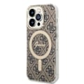 Miniatyrbild 3 av 11: Sett Guess GUBPP14XH4EACSW Deksel+ Lader iPhone 14 Pro Max 6.7 brun/brunt hardt deksel 4G Print MagSafe