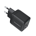Miniatyrbild 3 av 6: Choetech PD6051 USB-C USB-C PD 35W GaN vegglader med skjerm - svart