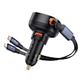 Miniatyrbild 5 av 11: Baseus Enjoyment USB-A billader med USB-C / Lightning 60W kabel - svart