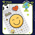 Miniatyrbild 1 av 2: Pinit Emoji Pins för Pinit Case Pattern 1