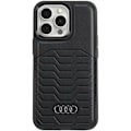 Miniatyrbillede 2 af 7: AUDI SYNTETISK LÆDER TASKE MED MAGSAFE TIL IPHONE 15 PRO - SORT