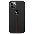 Miniatyrbillede 3 af 8: FERRARI OFF TRACK LÆDER NYLON STRIPE COVER TIL IPHONE 12 PRO MAX - SORT