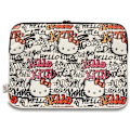 Miniatyrbillede 3 af 3: HELLO KITTY PU METAL LOGO-ETUI TIL EN 14" BÆRBAR COMPUTER - BEIGE
