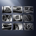 Miniatyrbillede 8 af 11: BASEUS GLAZE GRAVITY BILGRILL HOLDER? SORT VENTILATION (SUYL-LG01)