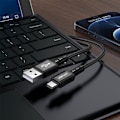 Miniatyrbild 4 av 7: Acefast USB - USB Type C-kabel 1,2 m, 3A svart (C1-04 svart)