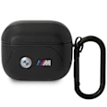 Miniatyrbillede 1 af 2: BMW LEATHER CURVED LINE TASKE TIL AIRPODS 3. GENERATION - SORT