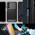 Miniatyrbillede 2 af 5: SPIGEN RUGGED ARMOUR ETUI TIL SAMSUNG GALAXY A25 5G - MAT SORT