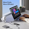 Miniatyrbillede 8 af 8: UGREEN CM219 HUB MED 4 USB-A 3.0-PORTE OG USB-A 3.0-KABEL - SORT