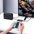 Miniatyrbild 5 av 11: Ugreen 20264 RJ45 / USB-A 10/100 Mbps HUB nettverksadapter 3x USB-A 2.0 - svart