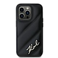 Miniatyrbillede 2 af 8: KARL LAGERFELD DIAGONAL QUILTED SCRIPT COVER TIL IPHONE 14 PRO MAX - SORT