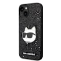 Miniatyrbillede 3 af 9: KARL LAGERFELD GLITTER CHOUPETTE PATCH COVER TIL IPHONE 14 PLUS - SORT