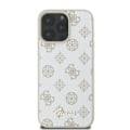Miniatyrbild 3 av 8: Guess GUHMP16LPGPYSH iPhone 16 Pro 6,3" vit/vit hårdfodral Peony Script Logo MagSafe