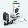 Miniatyrbillede 7 af 8: ACEFAST HURTIG NETVÆRKSLADER 3XUSBC/1XUSBA 100W SORT + KABEL 100W 2M