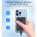 Miniatyrbillede 4 af 9: CHOETECH B662 TRÅDLØS MAGSAFE 5000MAH POWERBANK - SORT