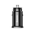 Miniatyrbillede 2 af 7: BASEUS SMART BILOPLADER MED USB OG USB-C-PORTE SORT