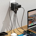 Miniatyrbillede 4 af 4: DUDAO A35PRO 35W EU / UK / AUS / US / JP REJSEADAPTER 3X USB-C 2X USB-A - SORT