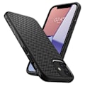 Miniatyrbillede 4 af 11: SPIGEN LIQUID AIR IPHONE 12 MINI MAT SORT