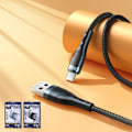 Miniatyrbild 2 av 4: Remax USB - mikro USB-kabel for lading og dataoverføring 2,4A 1m svart (RC-C006)