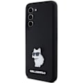 Miniatyrbillede 3 af 9: KARL LAGERFELD SILIKONE CHOUPETTE METAL PIN ETUI TIL SAMSUNG GALAXY S23 - SORT