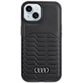 Miniatyrbillede 3 af 8: AUDI SYNTETISK LÆDER TASKE MED MAGSAFE TIL IPHONE 15 PLUS / 14 PLUS - SORT