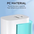 Miniatyrbild 10 av 11: Wozinsky WGWCW USB-A USB-C 20W vegglader - hvit