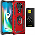 Miniatyrbild 1 av 8: Spacecase Ring Nx-Fodral För Motorola G9 Play E7 Plus Rött Skydd