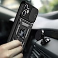 Miniatyrbild 2 av 10: Spacecase Case Fall För Iphone 11 Svart Sc Camring Skydd