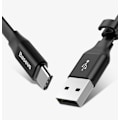 Miniatyrbild 6 av 11: Baseus Nimble flatkabel USB / USB-C-kabel med holder 2A 0,23M svart (CATMBJ-01)