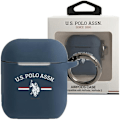 Miniatyrbillede 1 af 2: AMERIKANSK SAG POLO ASSN. SILIKONEKOLLEKTION TIL AIRPODS 1/2 - MARINEBLÅ