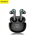 Miniatyrbild 1 av 6: AWEI Bluetooth 5.0 T15P TWS hörlurar + dockningsstation svart/svart