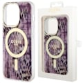Miniatyrbild 1 av 9: Guess GUHMP14LHLEOPWP-deksel til iPhone 14 Pro - rosa Leopard MagSafe