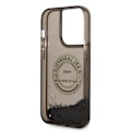 Miniatyrbillede 6 af 9: KARL LAGERFELD LIQUID GLITTER RSG ETUI TIL IPHONE 14 PRO - SORT