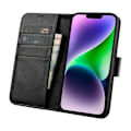 Miniatyrbillede 2 af 11: ICARER CASE CASE LÆDERCOVER TIL IPHONE 14 LÆDER SORT