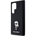 Miniatyrbillede 7 af 9: KARL LAGERFELD SILIKONE IKONIK METAL PIN ETUI TIL SAMSUNG GALAXY S23 ULTRA - SORT