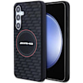 Miniatyrbild 1 av 8: AMG Silikon Carbon Pattern MagSafe-deksel til Samsung Galaxy S24+ - Svart