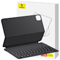 Miniatyrbild 1 av 11: Baseus Brilliance Series Keyboard Case for iPad Pro 12.9 (2022/2021/2020/2019) + USB-C-kabel - Svart