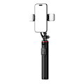 Miniatyrbillede 8 af 11: SELFIE STICK WC12YDS TELESKOPSTATIV 1,3 M ALUMINIUMSLEGERING MED DOBBELT LYS OG TELEFONHOLDER - SORT