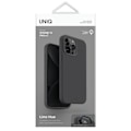 Miniatyrbild 5 av 5: UNIQ Lino Hue iPhone 15 Pro Max 6.7 deksel Magclick Lader grå/karbon grå